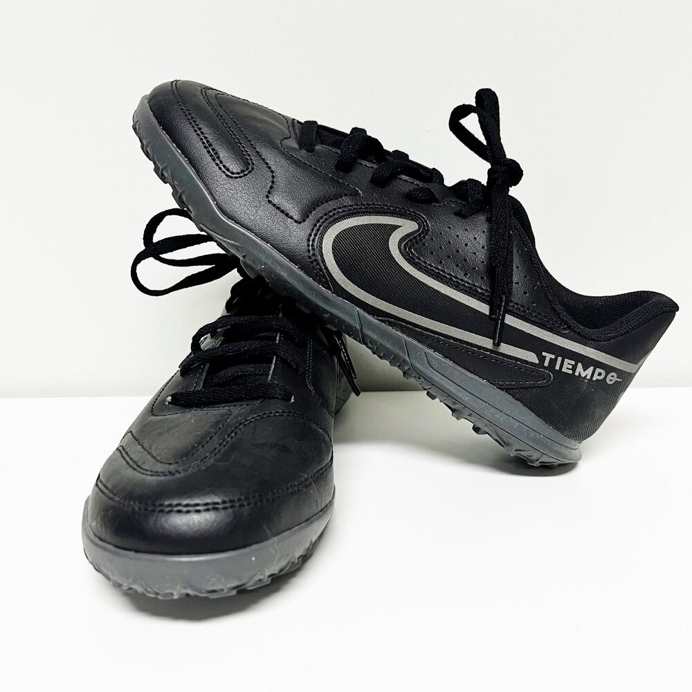 NEW Nike Tiempo Legend 9 Club TF Black Iron Grey Soccer Shoes Cleats Size 7.5